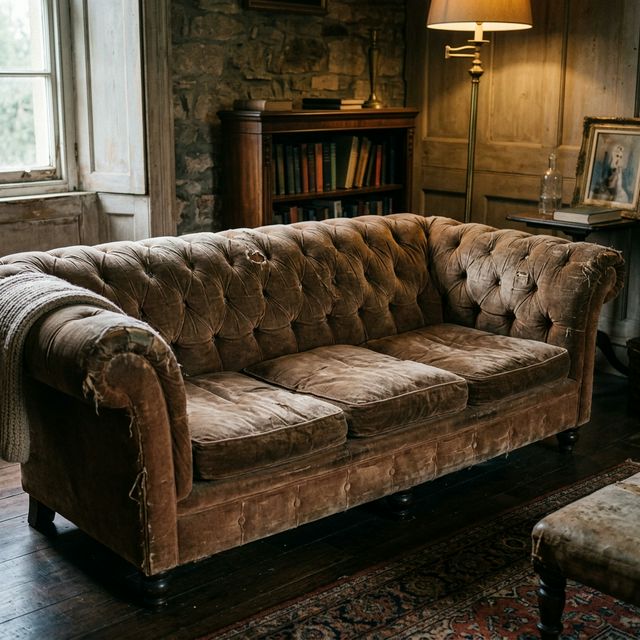 Old Brown Chesterfield